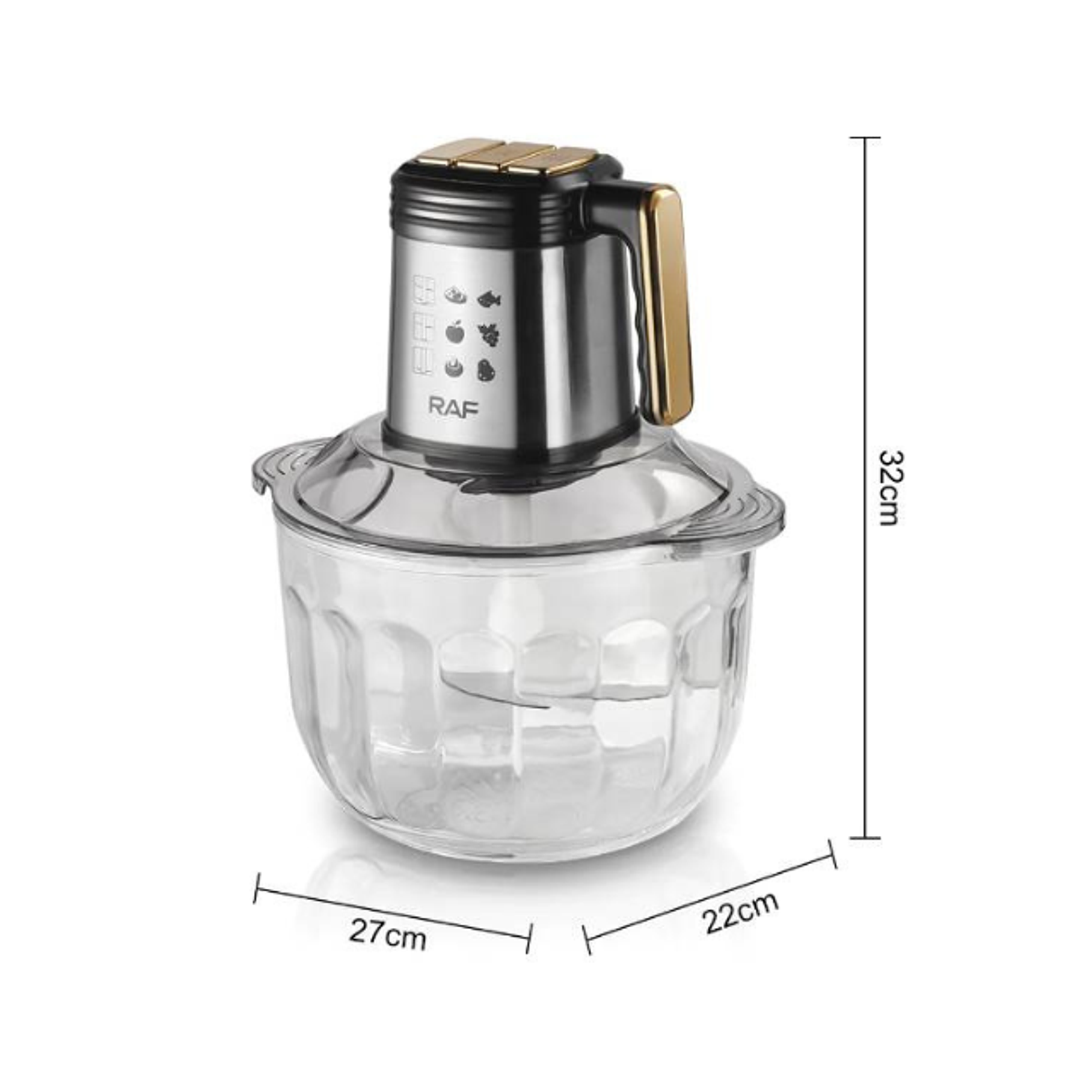 Picadora Procesador De Alimentos 2000ml 2Vel 800W  RAF 3