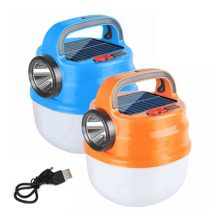 Lampara Led Emergencia Portátil Recargable Solar o USB 1