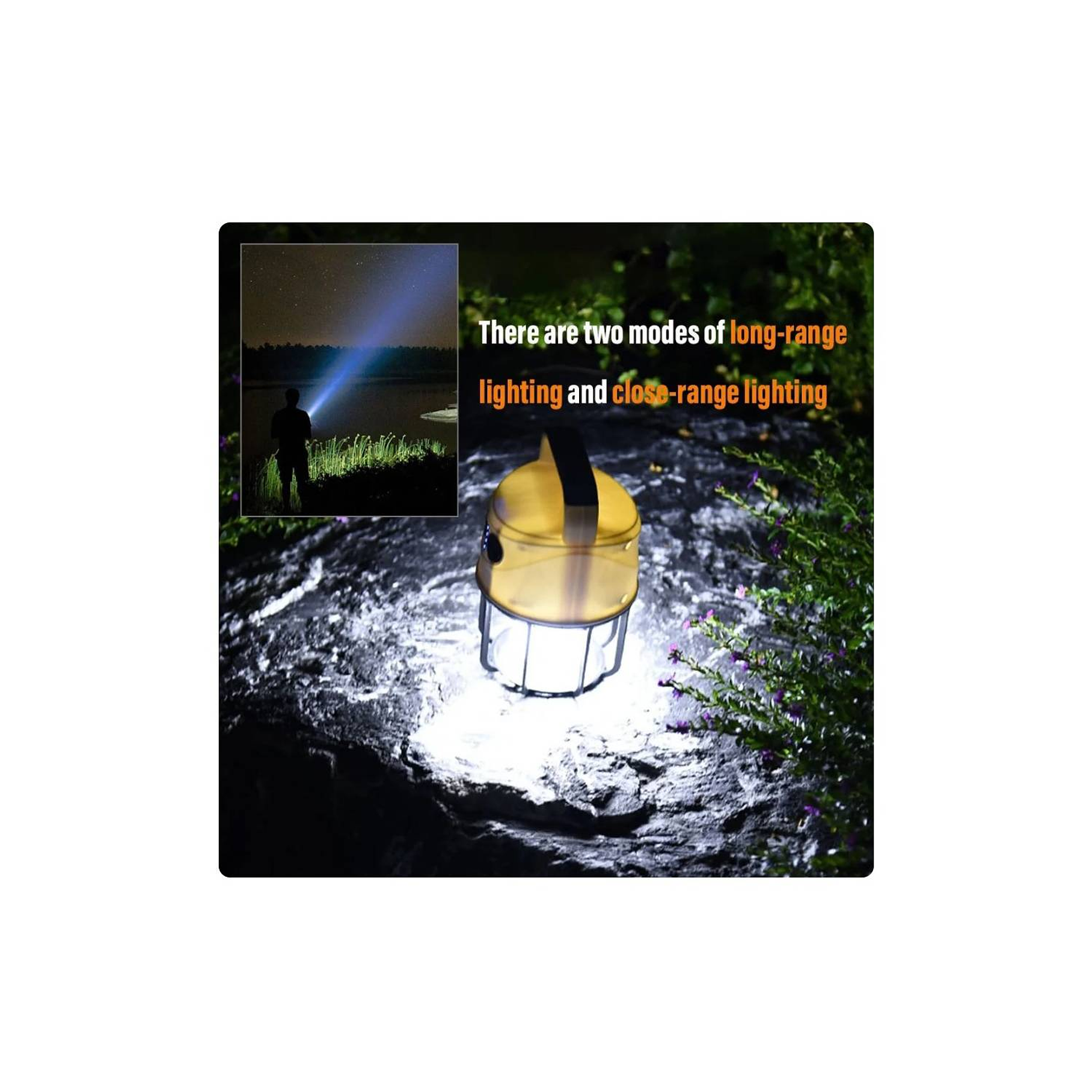 Luz LED Recargable Para Camping Emergencias 2