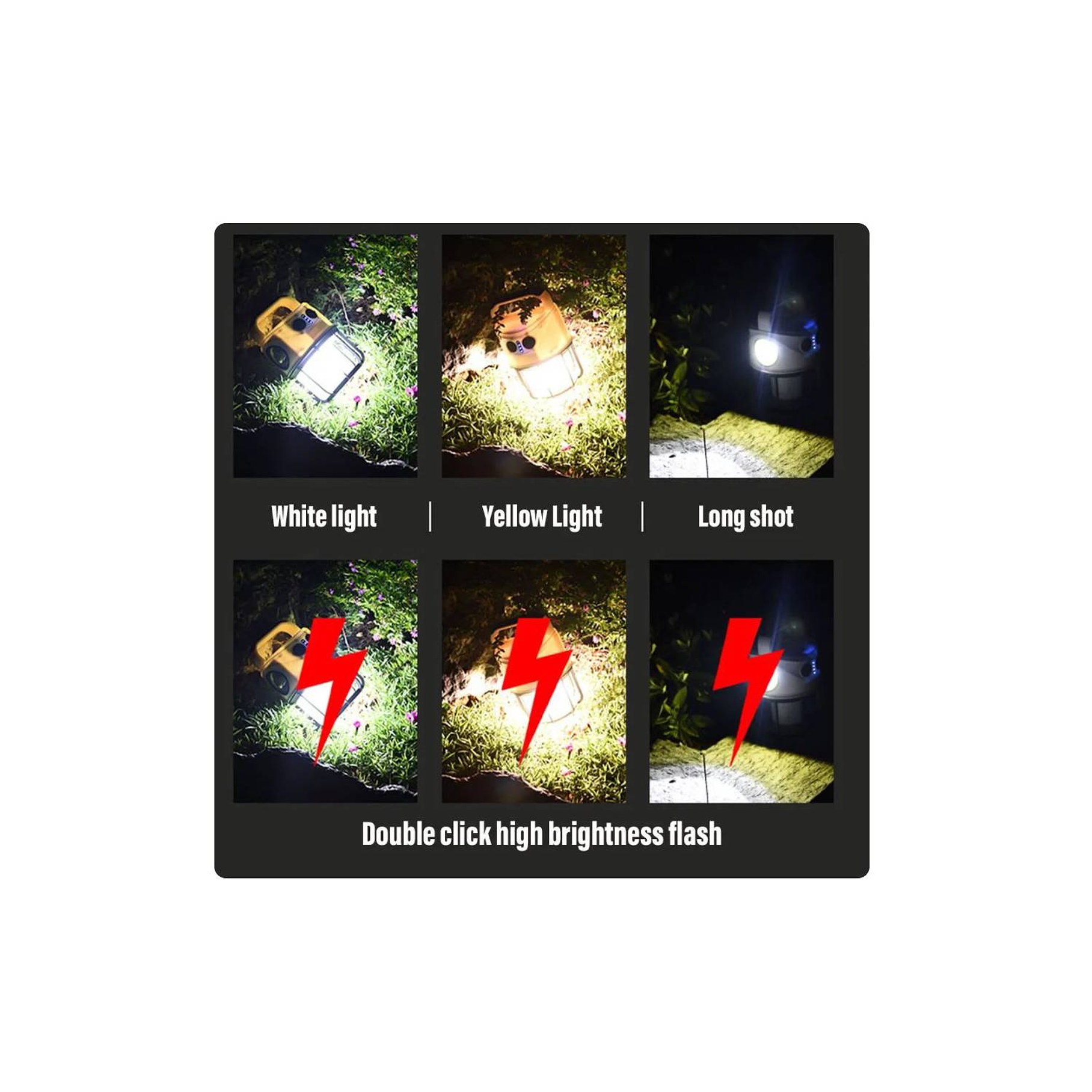 Luz LED Recargable Para Camping Emergencias 3