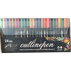 Bolígrafos Fluorescentes De Contorno De Doble Línea 1