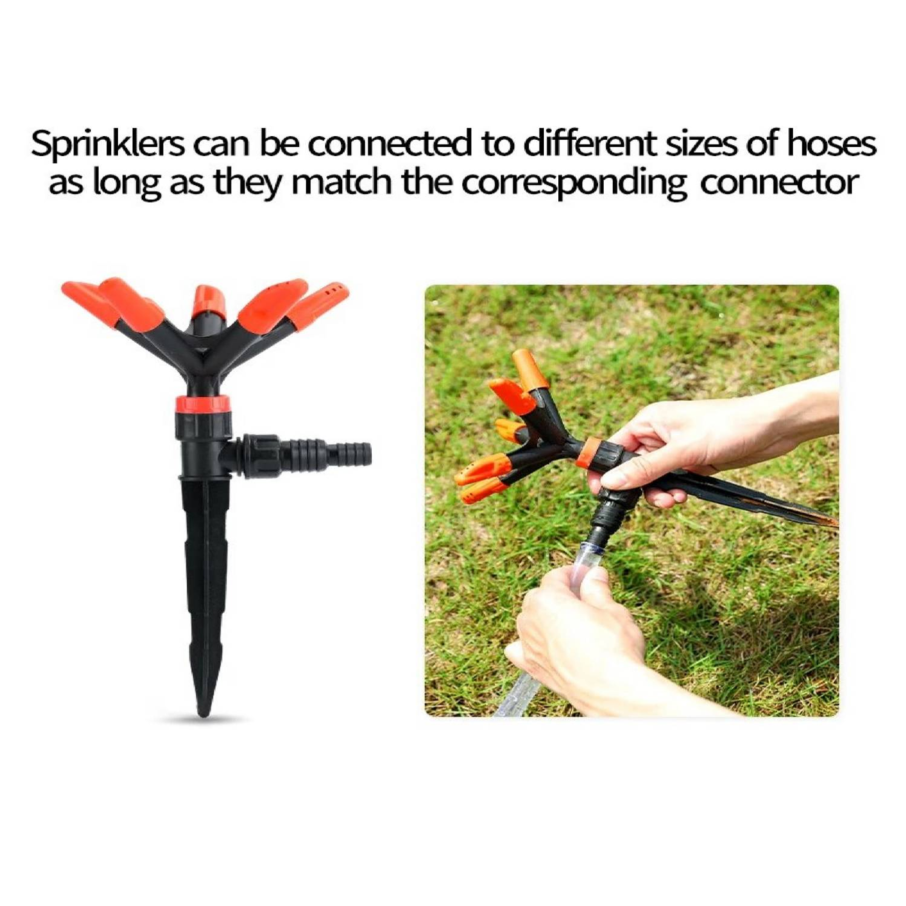 Aspersor giratorio de 360 Grados Sistema de Riego Automático 5