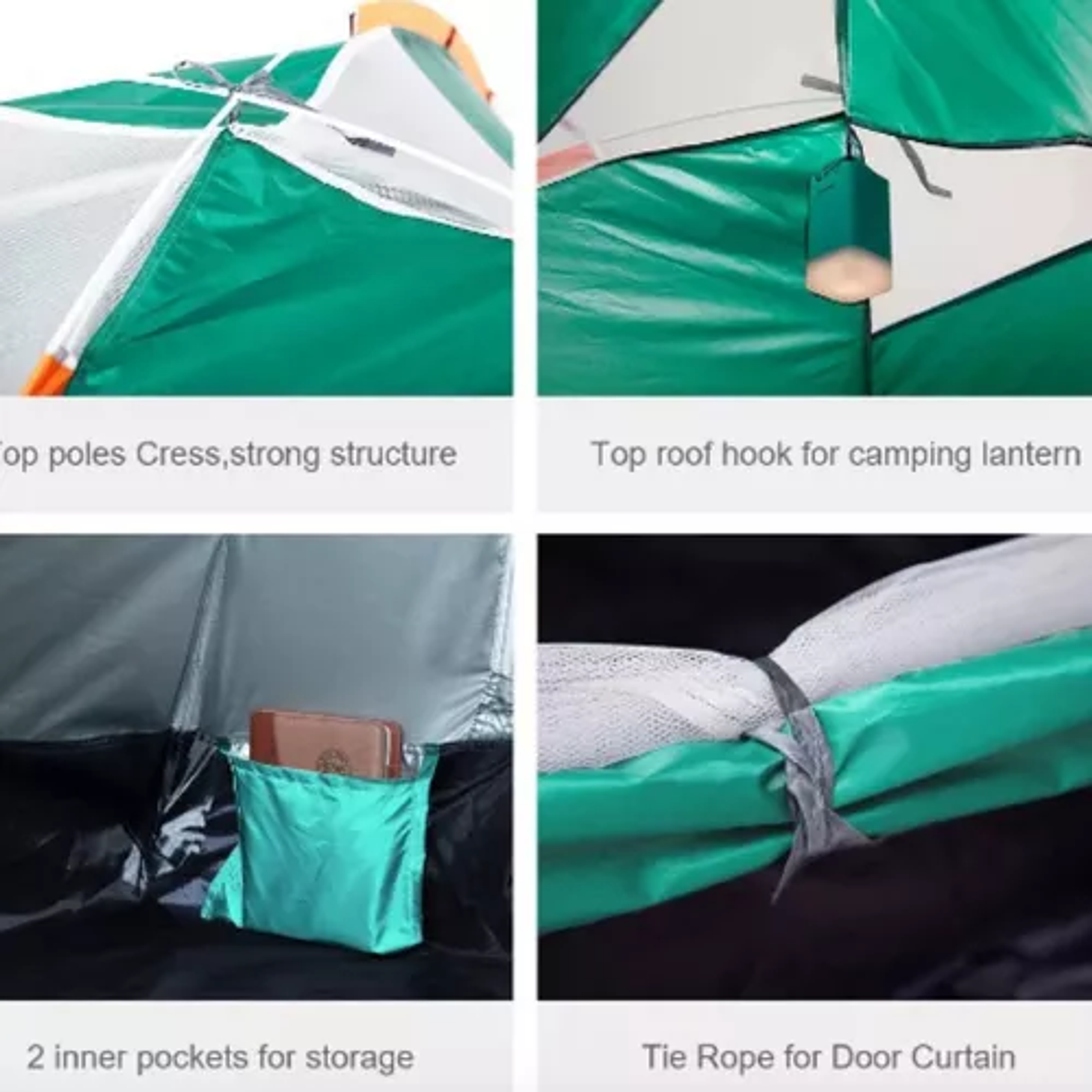 Carpa Camping Impermeable Para Tres Personas 4