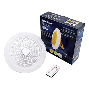 Foco Led Ventilador Multifuncion 30 W Fan Light Color Blanco