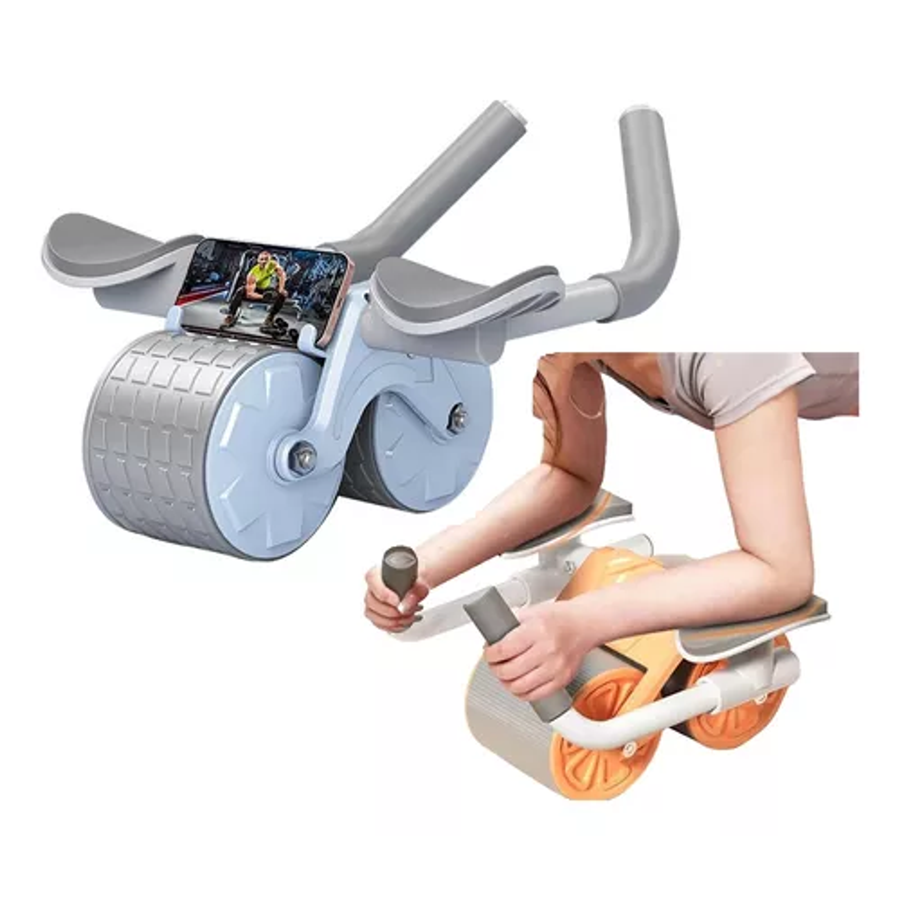 Máquina Para Ejercicios Abdominales 2 En 1 Fitness Rodillo 1