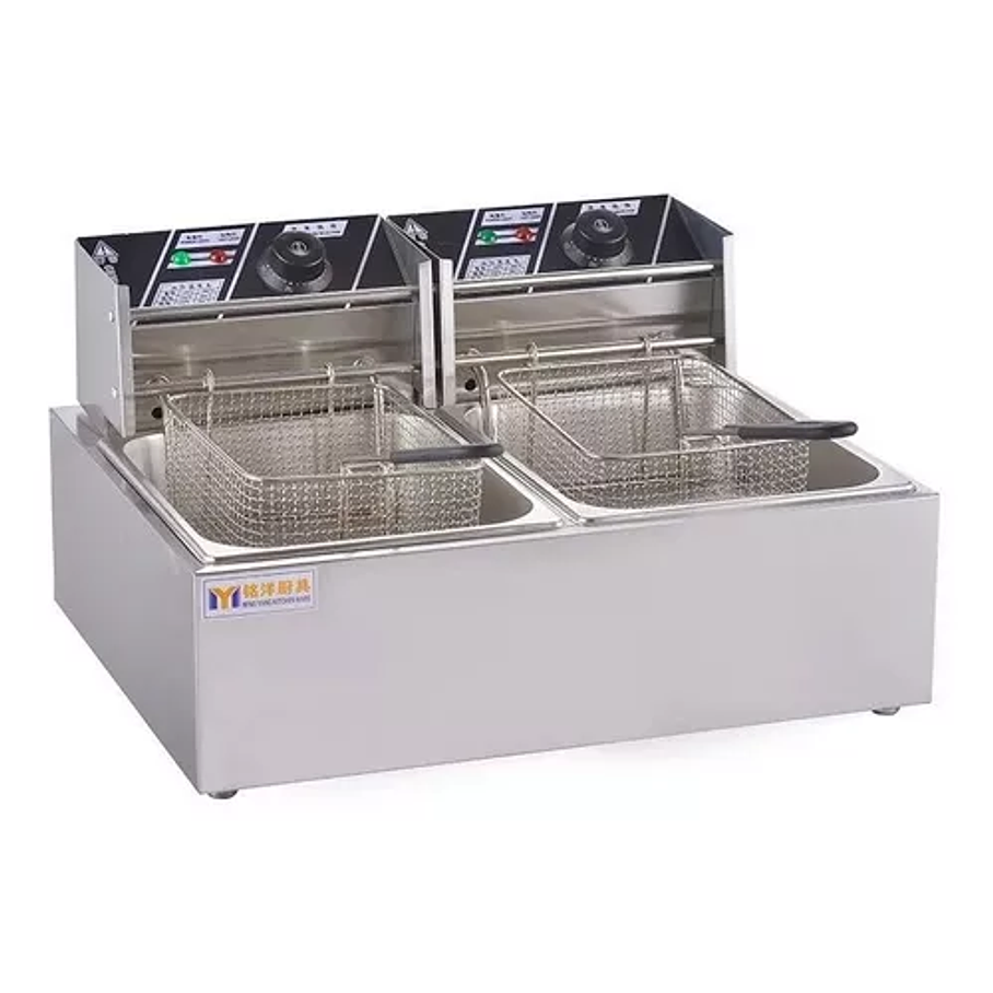 Freidora Industrial Eléctrica 12lt Plata 220v-240v 2