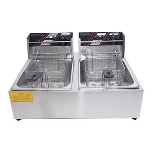 Freidora Industrial Eléctrica 12lt Plata 220v-240v