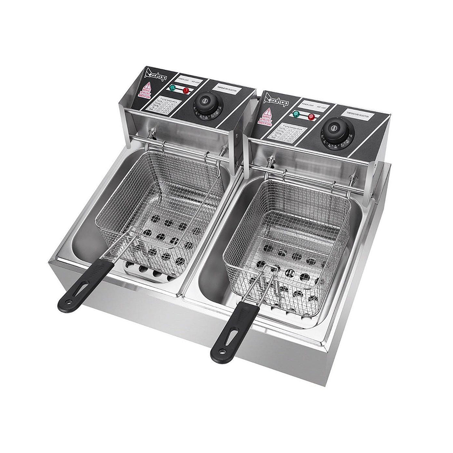 Freidora Industrial Eléctrica 12lt Plata 220v-240v 1