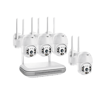 Kit De 4 Camaras + Dvr Full Hd Con Wi-fi. Marca Jortan.