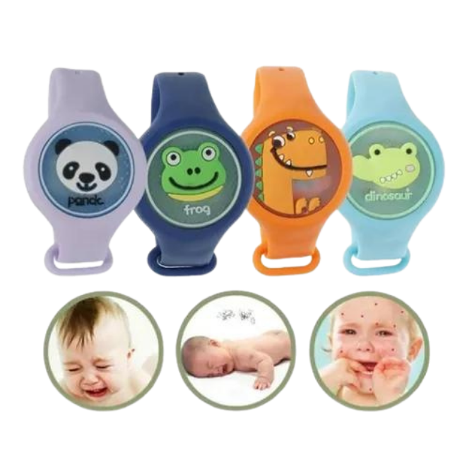 Pack 3 Pulseras Repelentes Anti-mosquitos Con Luz Para Niños 1