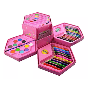 Set De Arte Para Colorear 46 Piezas Para Niños Y Niñas