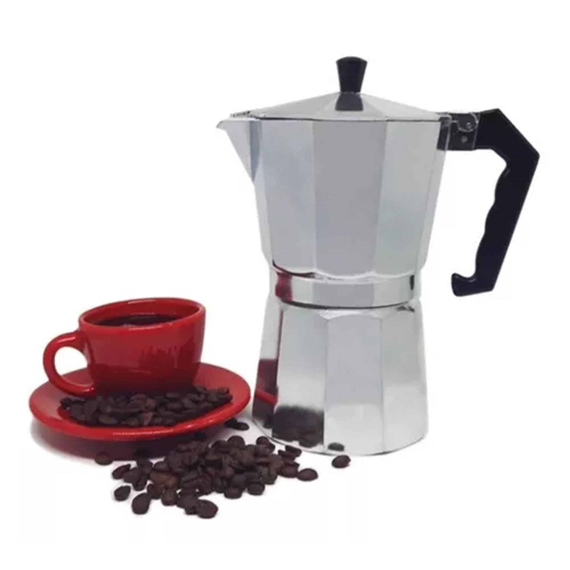 Cafetera Italiana Aluminio 3 Tazas Cocina Tetera 7