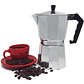 Cafetera Italiana Aluminio 3 Tazas Cocina Tetera - Miniatura 7