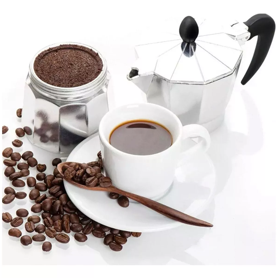 Cafetera Italiana Aluminio 6 Tazas Cocina Tetera 7