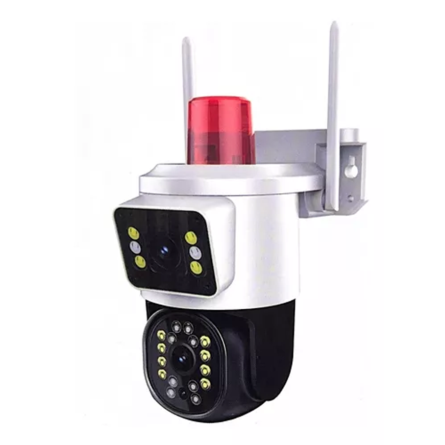 Camara Dual Vision Domo Ip Wifi + Baliza Roja - App Yoosee 1