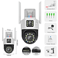 Camara Dual Vision Domo Ip Wifi + Baliza Roja - App Yoosee - Miniatura 4