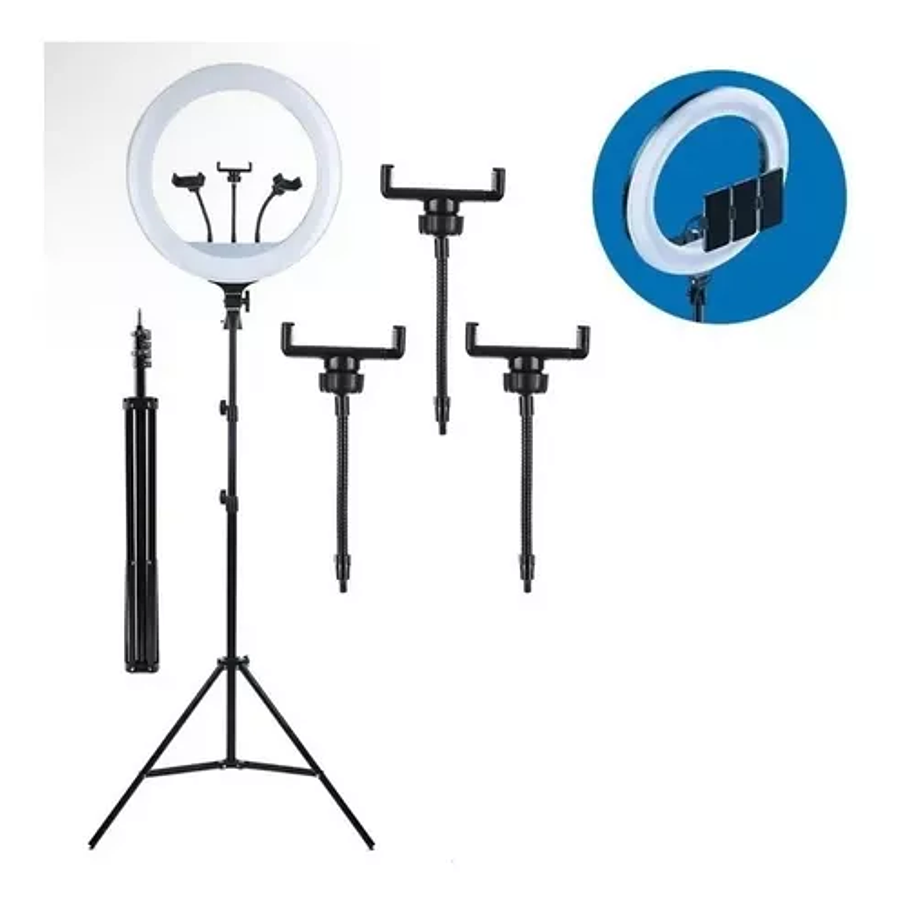 Aro De Luz Profesional 45cm  + Tripode 1.9 Metros 2