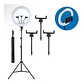 Aro De Luz Profesional 45cm  + Tripode 1.9 Metros - Miniatura 2