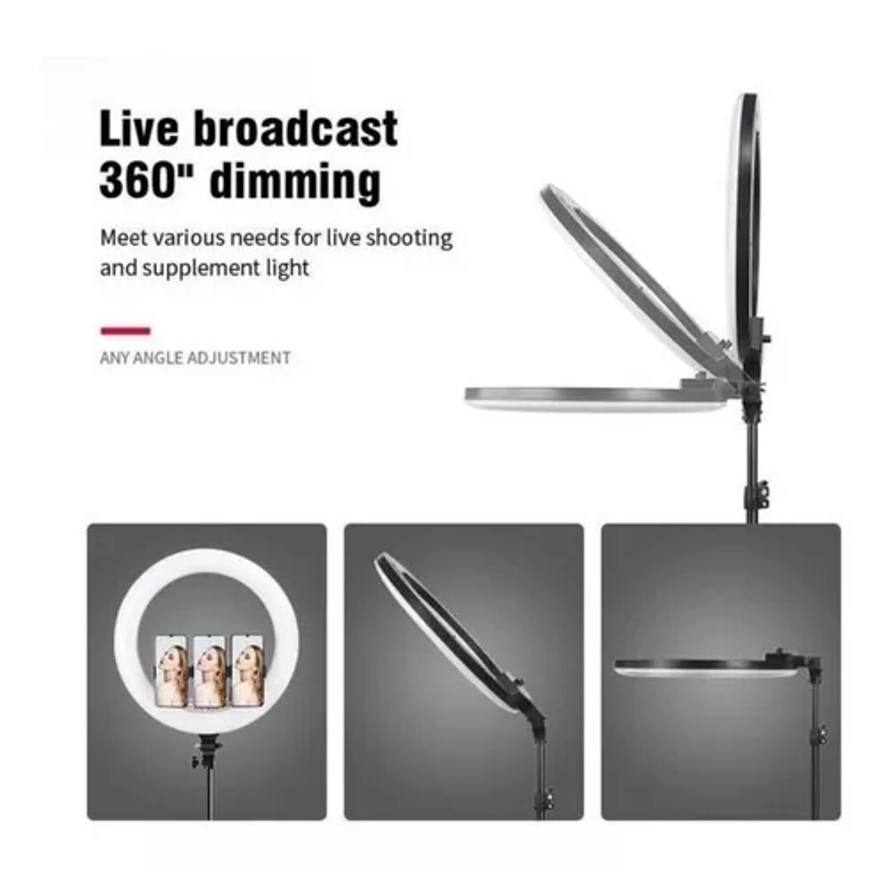 Aro De Luz Profesional 45cm  + Tripode 1.9 Metros 4