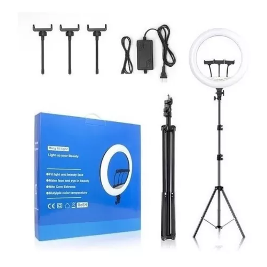 Aro De Luz Profesional 45cm  + Tripode 1.9 Metros 6