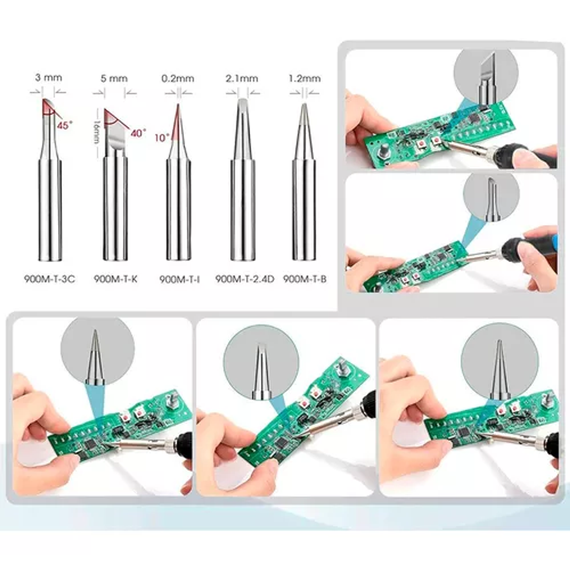 Kit De Cautín Para Soldar 60w Multímetro Temperatura 220v 4