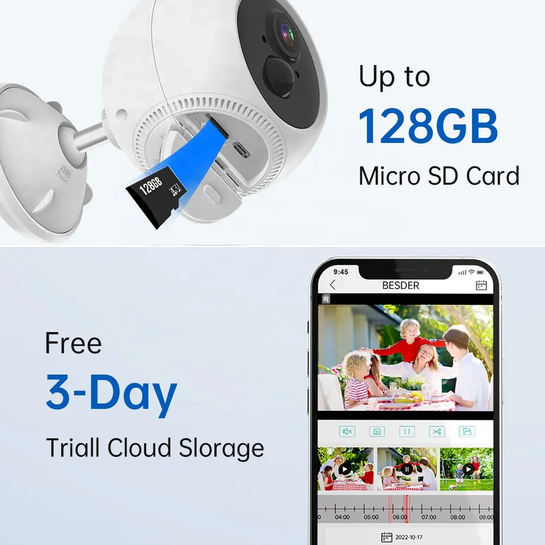 Mini Camara Domo 4k Con Vision Nocturna A Prueba de Agua  2