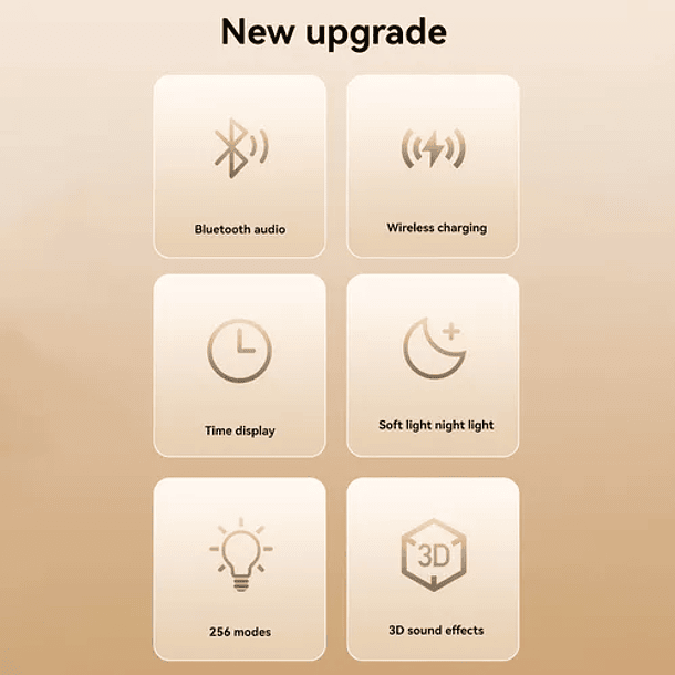 Altavoz Bluetooth Big G Luz Nocturna Pequeña Multifuncional 4