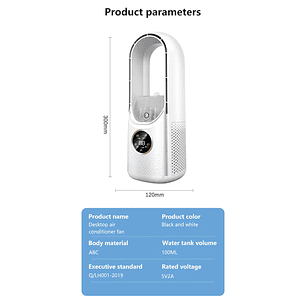 Ventilador Humificador Sin Aspas Portatil Multifuncional 