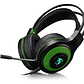 Audífonos Gamer Verde Luz Pro Micrófono Consola Videojuegos - Miniatura 1