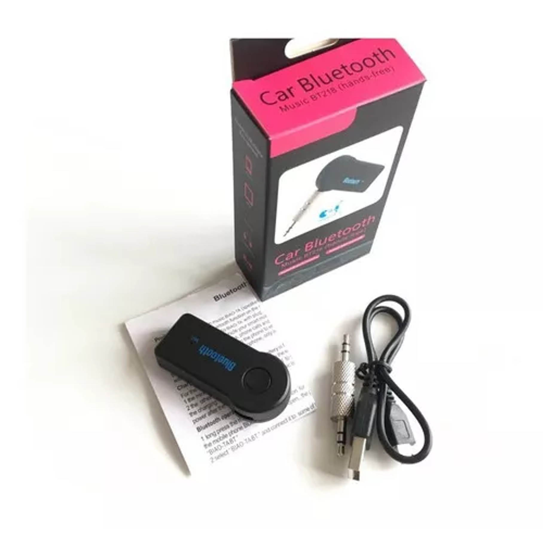 Receptor De Audio Bluetooth Adaptador Auto Pendrive Music 1