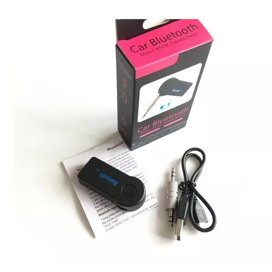 Receptor De Audio Bluetooth Adaptador Auto Pendrive Music 1