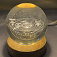 Lampara De Luz Led 3d Bola de Cristal Sistema Solar  - Miniatura 3