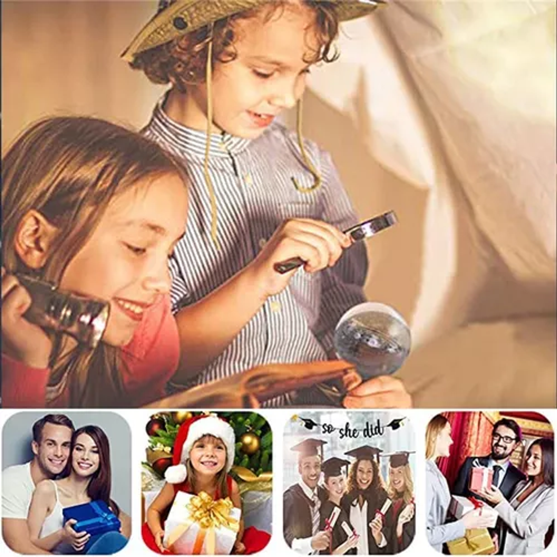 Lampara De Luz Led 3d Bola de Cristal Astronauta Luna 4