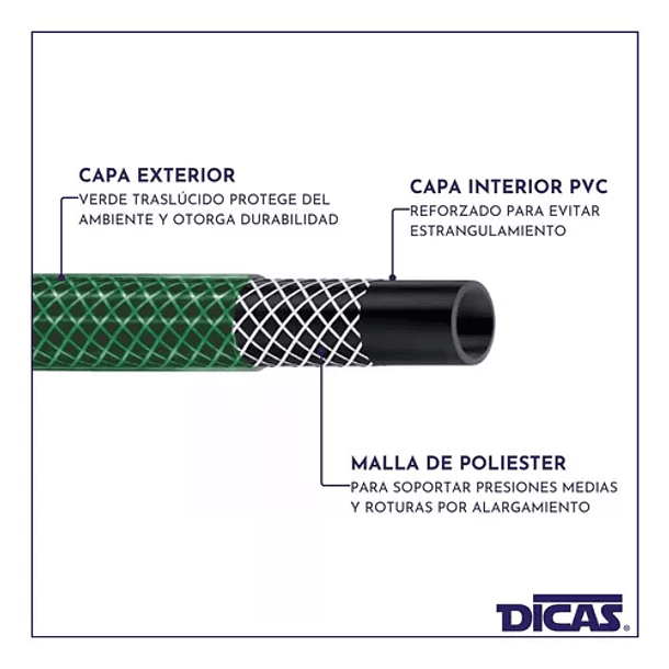 Manguera para Jardín y Hogar 10 Metros Trenzada Premiun 4