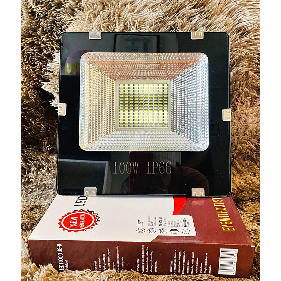 Luz Foco Proyector Led 100w Exterior Resistente al Agua 4