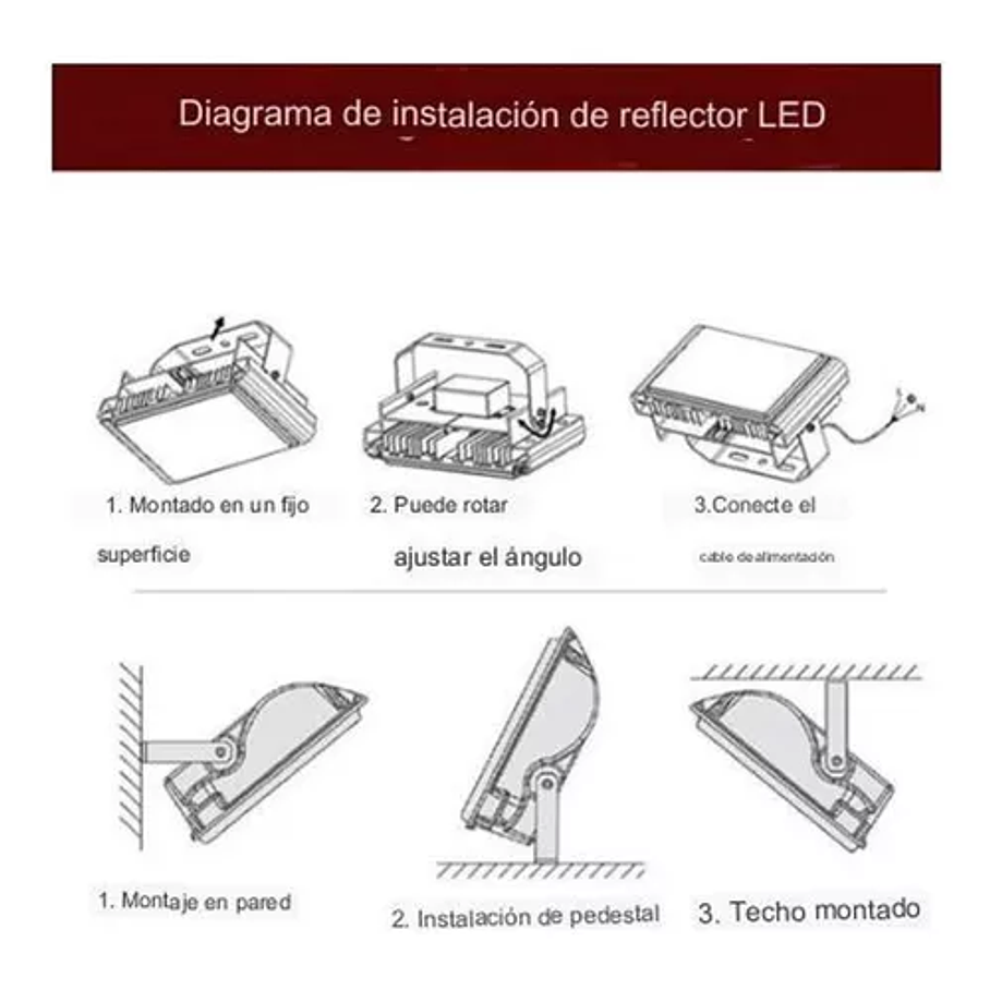 Luz Foco Proyector Led 400wExterior Resistente al Agua 2