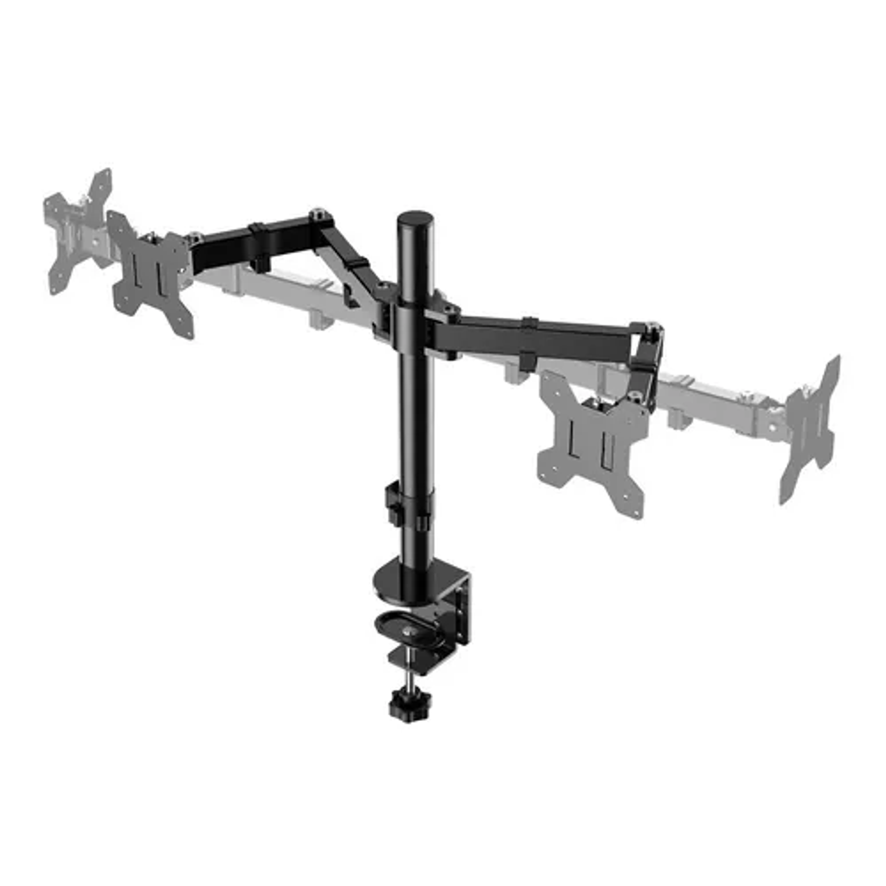 Soporte Doble Brazo Para 1 O 2 Monitores 10-32 Pulgadas 4