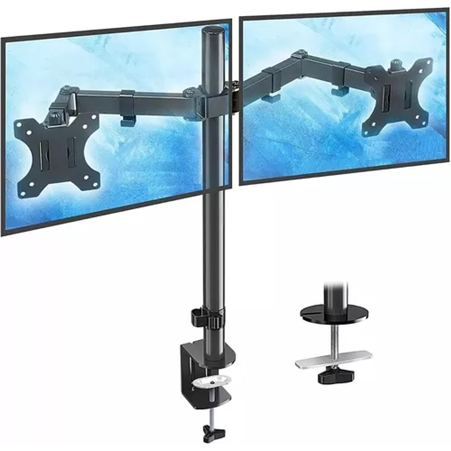 Soporte Doble Brazo Para 1 O 2 Monitores 10-32 Pulgadas 1