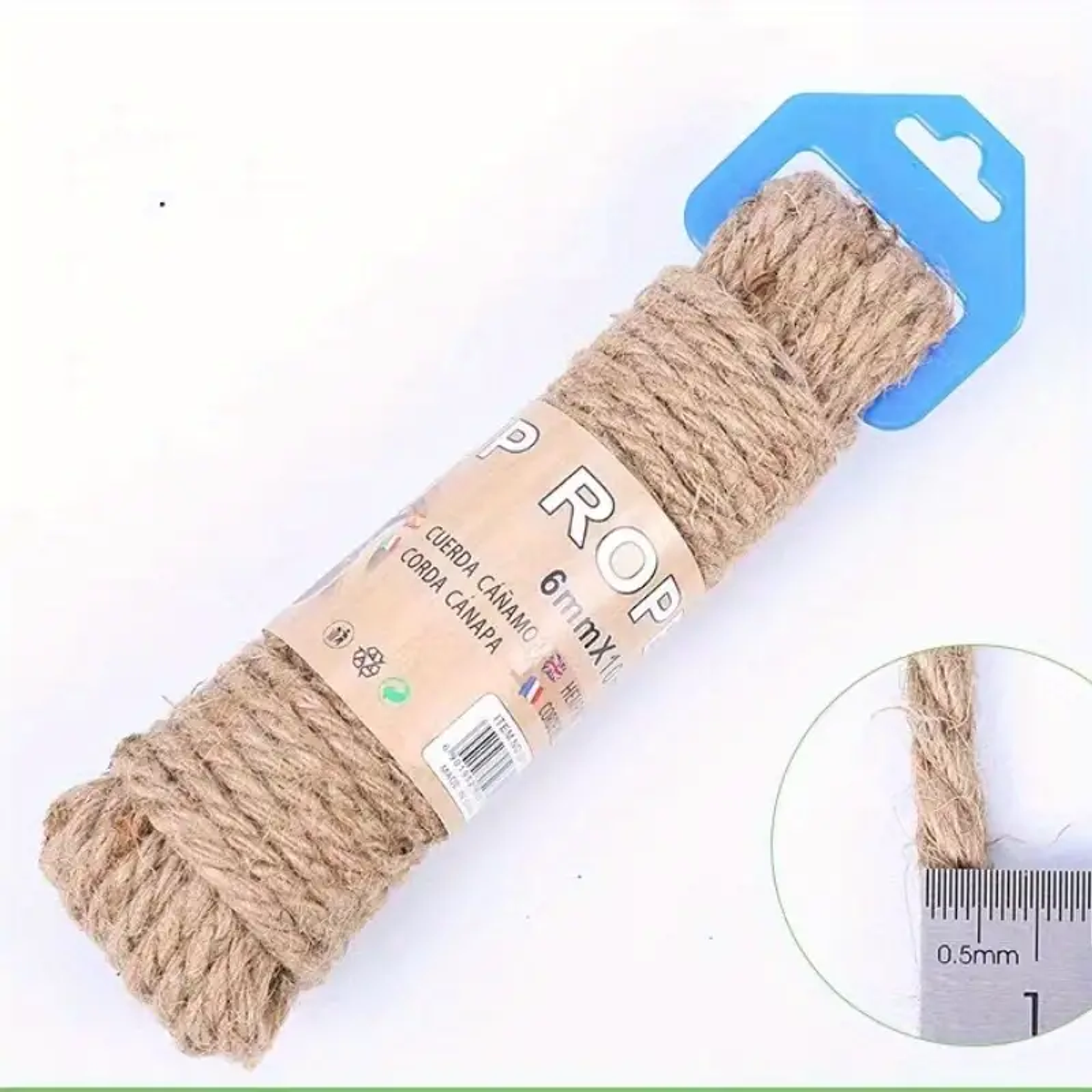  Cordón De Yute De Cáñamo 4mm 30 Metros 1