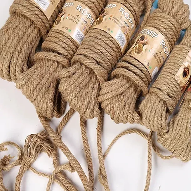 Cordón De Yute De Cáñamo Gruesa 6mm 20.