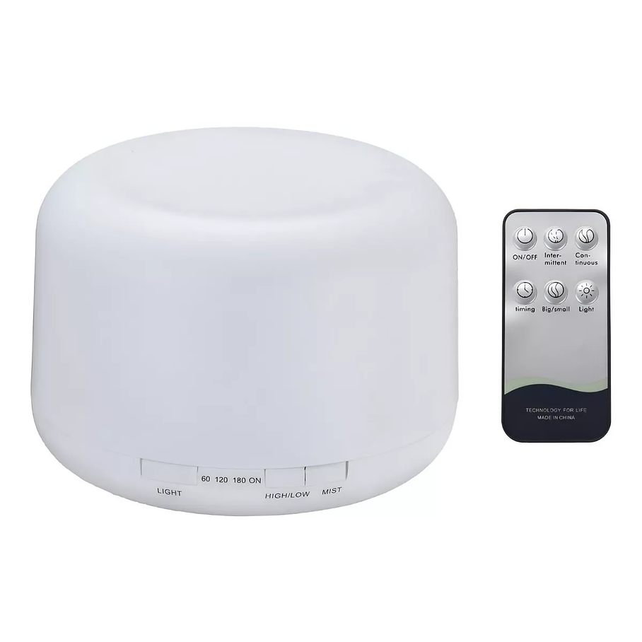 Humidificador Ultrasonico Aire Difusor 500ml + Pack De Esencias 2