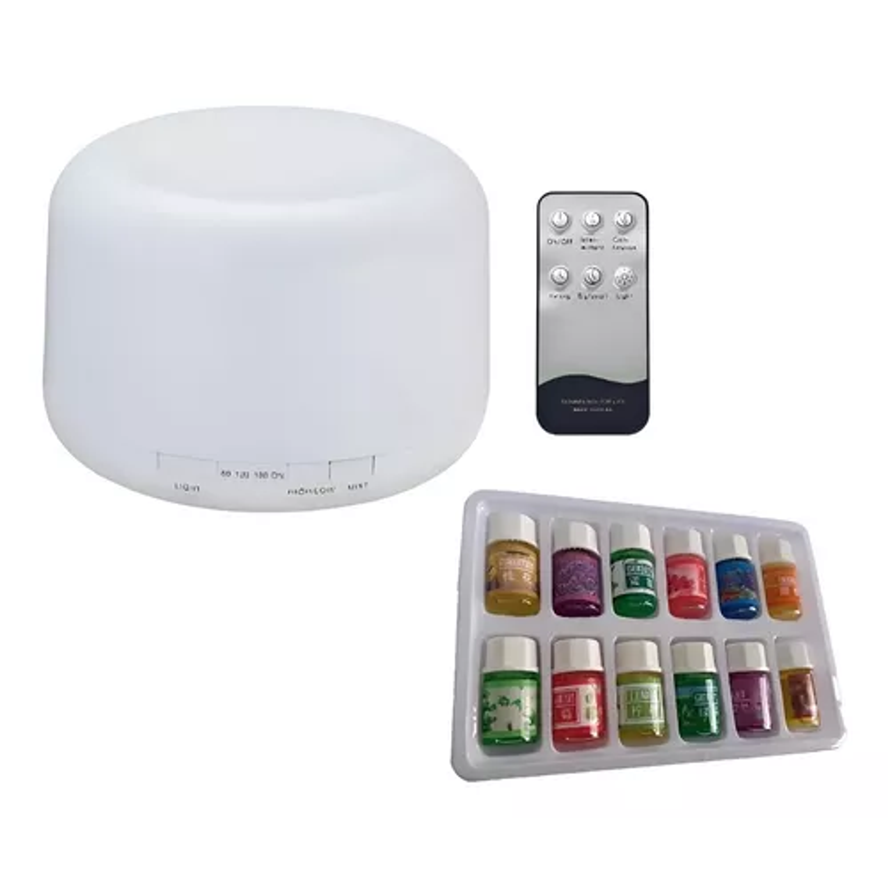 Humidificador Ultrasonico Aire Difusor 500ml + Pack De Esencias 1