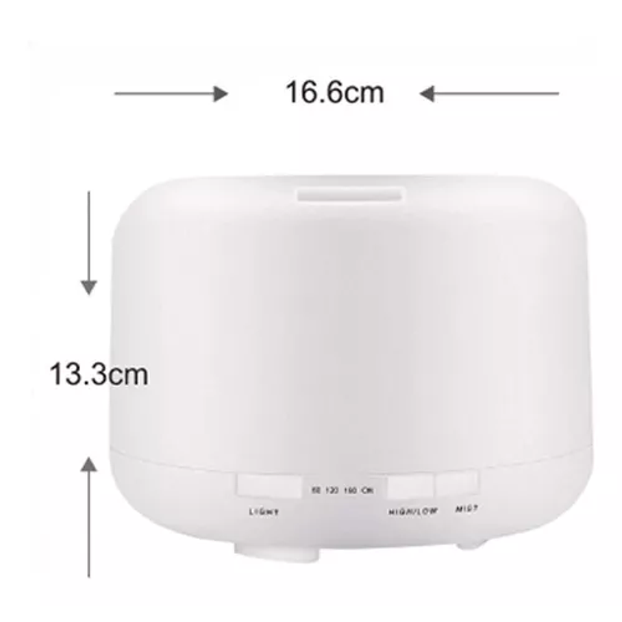 Humidificador Ultrasonico Aire Difusor 500ml + Pack De Esencias 4