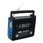  Radio Portatil Am Fm Bluetooth Micro Sd Luz Led De Antorcha - Miniatura 1