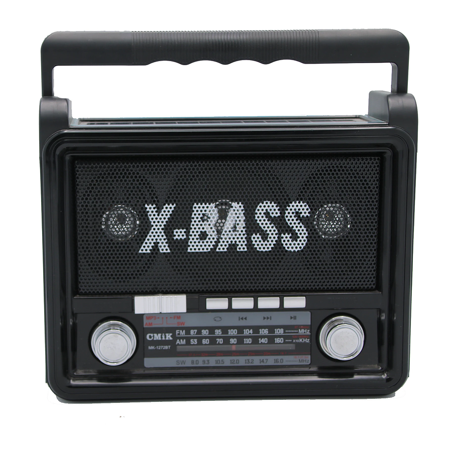  Radio Portatil Am Fm Bluetooth Micro Sd Luz Led De Antorcha 2