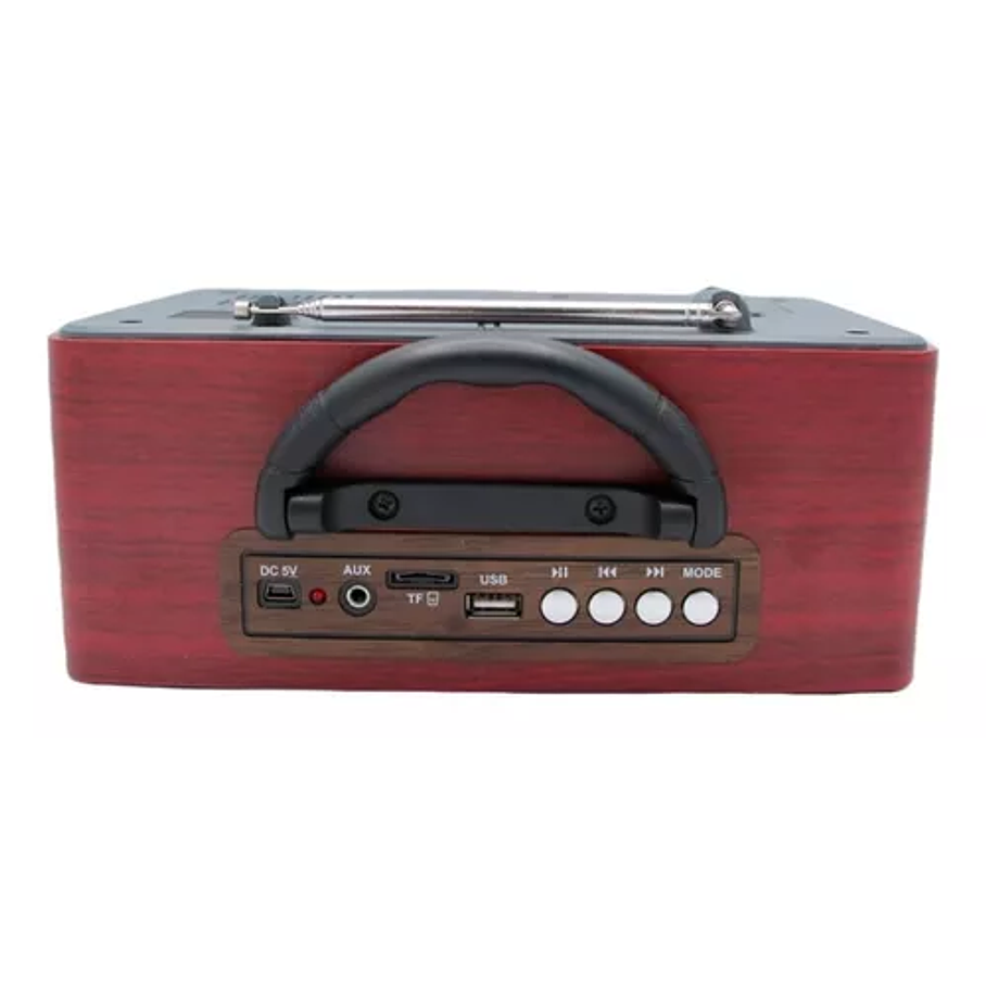 Radio Portátil Mini Retro Vintage Usb Sd Mp3 5