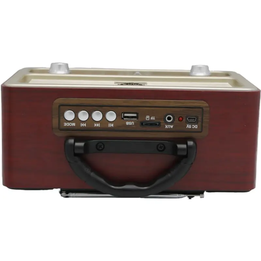 Radio Vintage Retro USB Portatil FM BT Mini Café 4