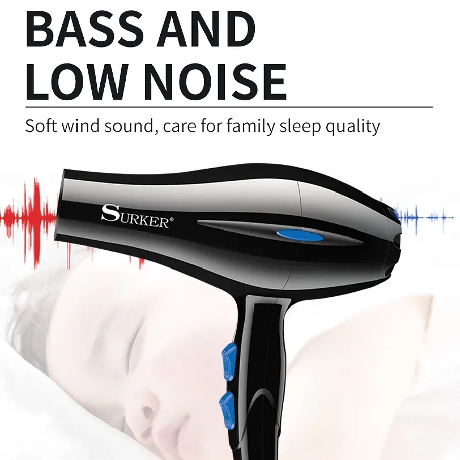 Secador De Pelo 3000w Uso Profesional Surker 3