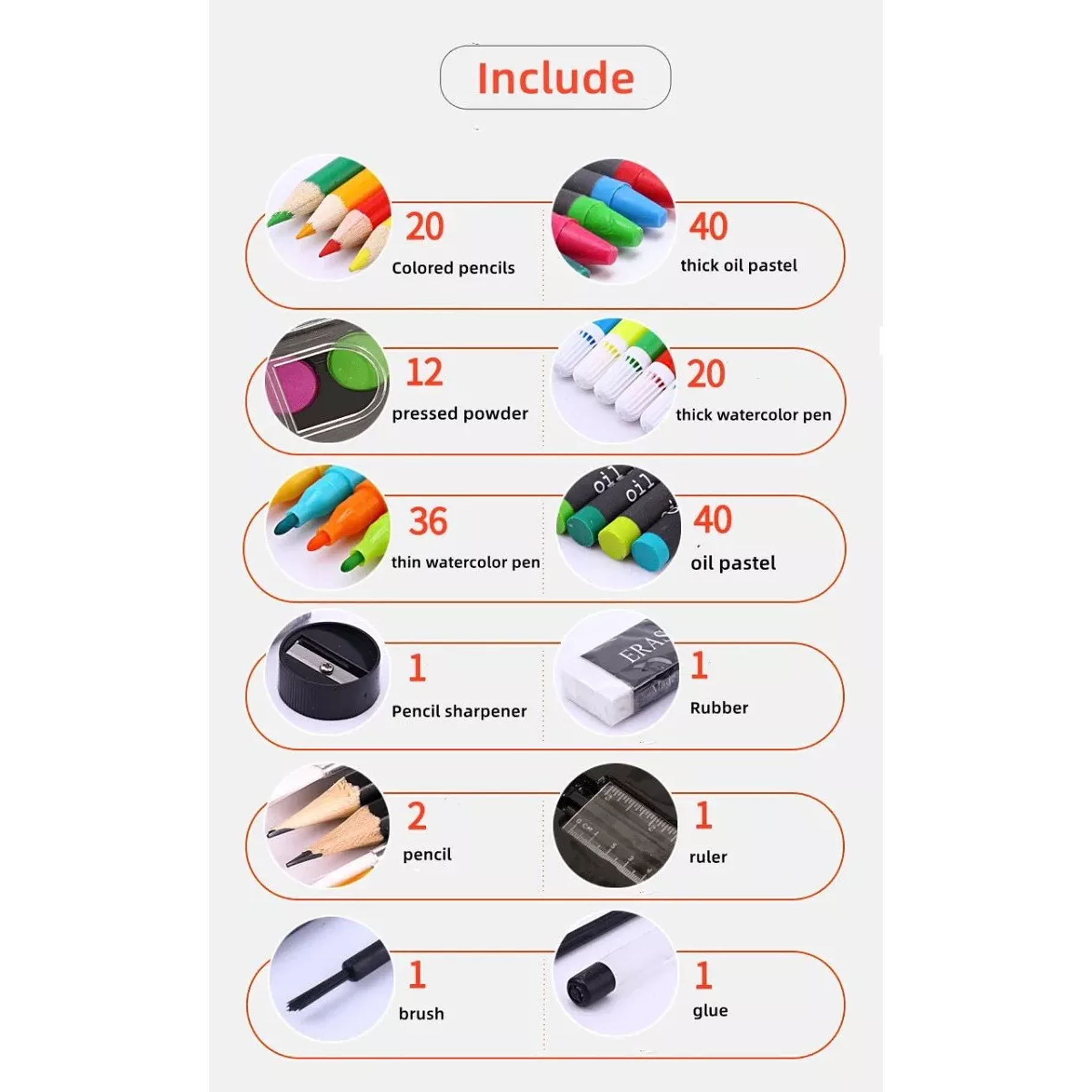 Maleta de Madera 180 Lápices Crayones Acuarela 2