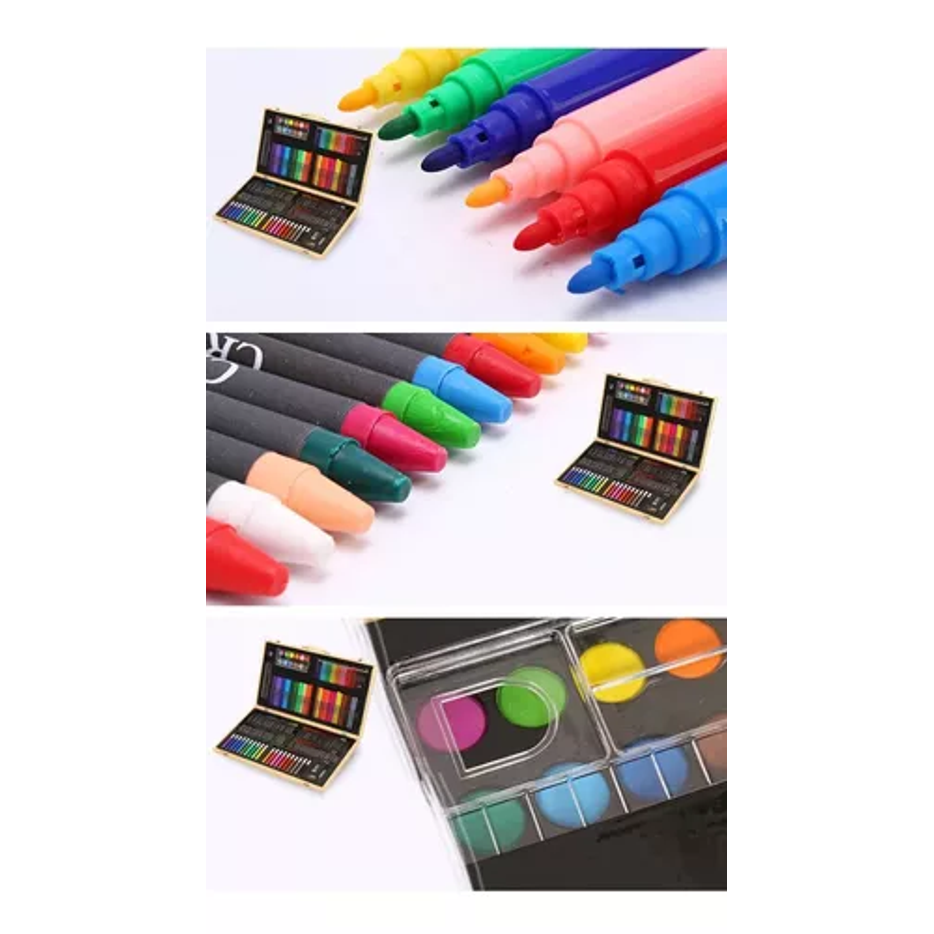 Maleta de Madera 180 Lápices Crayones Acuarela 3